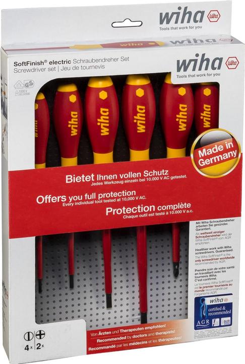 Actual product image Wiha Screwdriver set (Slotted screws, Phillipps cross recess (PH))