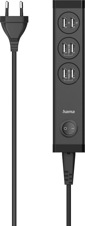 Immagine prodotto Hama Caricatore multiplo USB, 6 porte USB-A per tablet e smartphone, 34W (34 W)