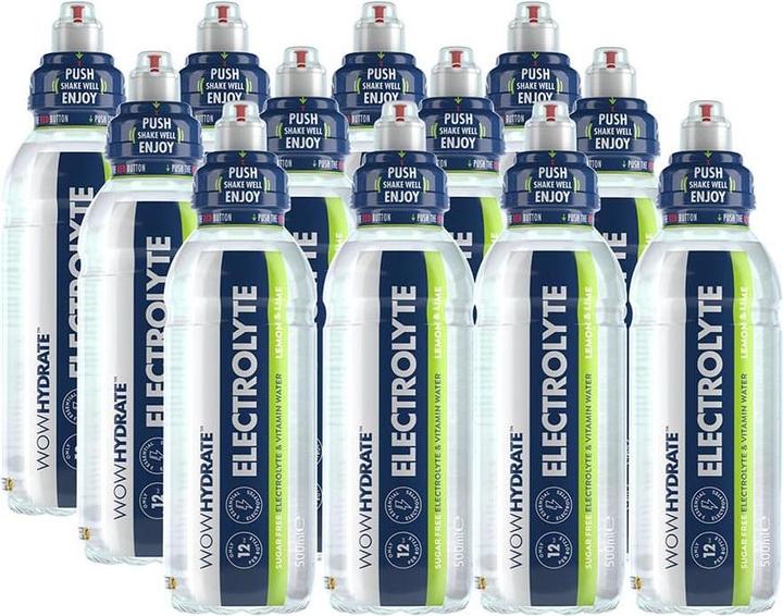 Produktbild Wow Hydrate Electrolyte Water (12 x 500ml) (Zitrone, 12 x)