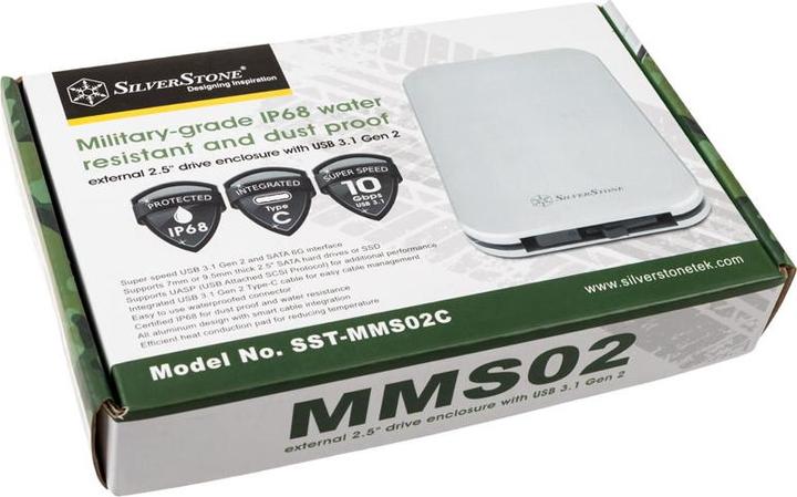 Image du produit Silverstone Mammoth Series MMS02 - Boîtier de stockage - 2.5" (6.4 cm) (2.5")