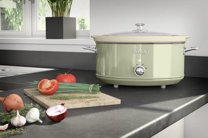 Immagine prodotto Swan Pentola Retro Slow Cooker 6,5L Verde