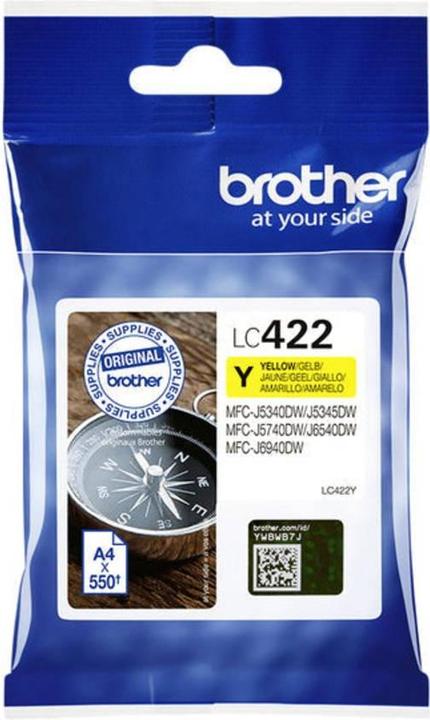 Produktbild Brother LC422Y Ink Cartridge For BH19M/B Compatible with MFC-J5340DW MFC-J5740DW MFC-J6540DW MFC-J69 (Y)