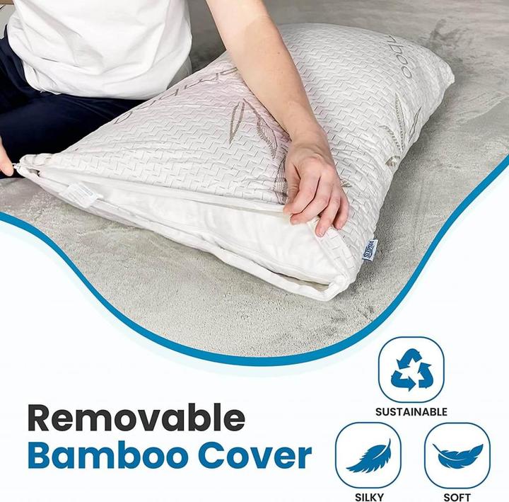 Immagine prodotto Sleepsia Bamboo Queensize 40 x 70 cm (confezione da 1) (40 x 70 cm)