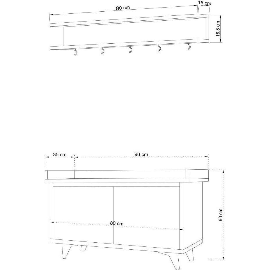 Thumbnail - Homitis, Garderobe + Kleiderhaken, Theodore