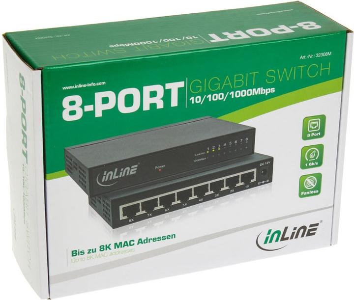 Productafbeelding InLine Gigabit schakelaar 8x (8 ports)