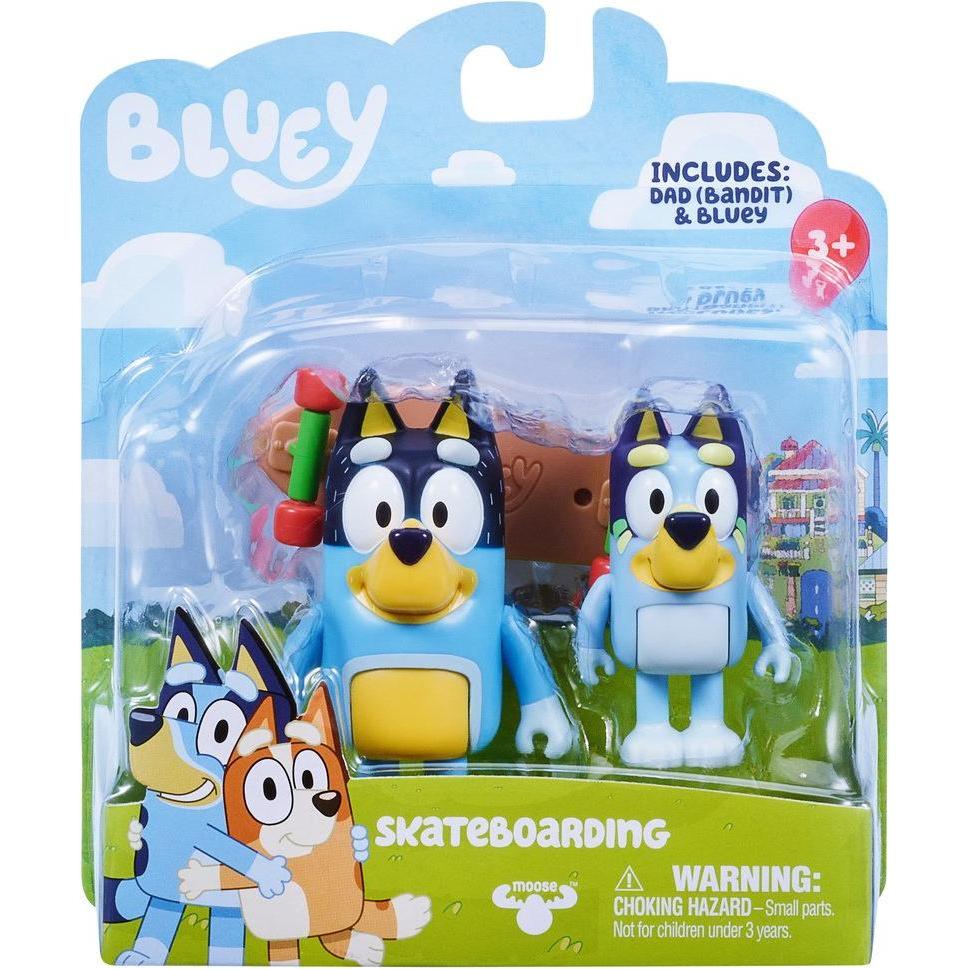Default Bluey - S3 Figure 2-Pack - Skateboarding /Figures /Bluey/Skateboarding (1187404)