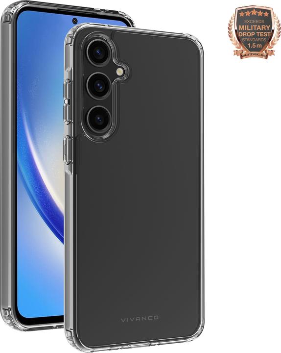 Image du produit Vivanco SAFE AND STEADY Cover pour Samsung Galaxy A35 5G, transparent, 1.5m MIL-STD Drop-Protection (Samsung Galaxy A34 5G)