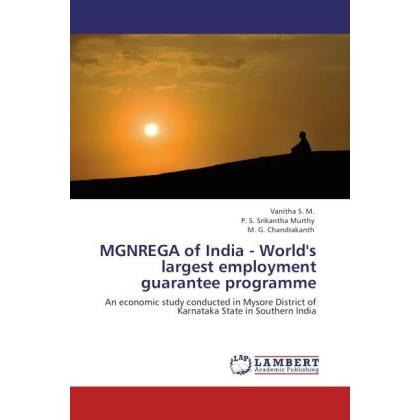 MGNREGA of India - World's largest employment guarantee programme, Fachbücher