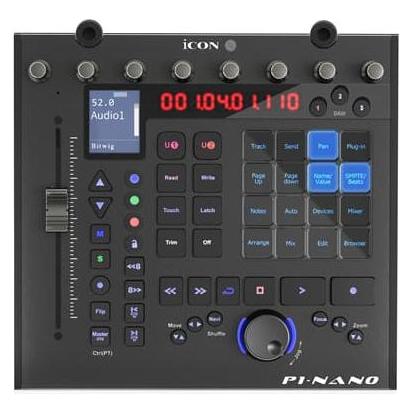 Icon Pro Audio P1-Nano/D5 Usb Midi Daw Controller W/Display, Midi-controller, Zwart