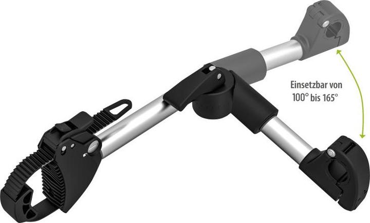 Actual product image Eufab Verstellbarer Strap-Rahmenhalter 40cm (Black, Silver)
