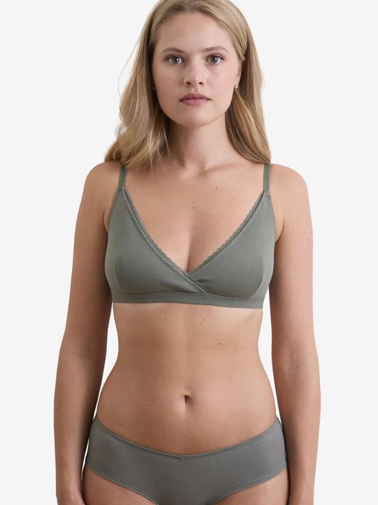 Produktbild Vertbaudet 2er-Pack Soft-BHs für Schwangerschaft & Stillzeit mit Wickelausschnitt, Bio-Baumwolle (80 E)