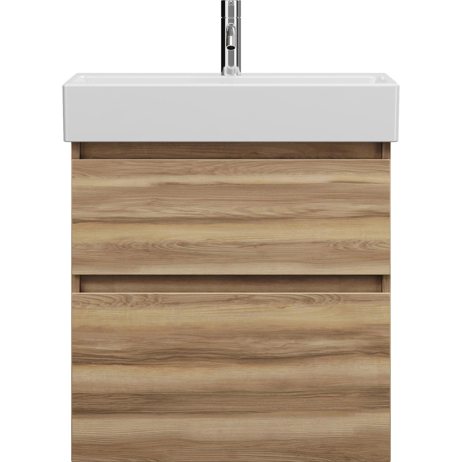 burgbad, Badmöbelset, Lin20 Keramik-Waschtisch hoch inklusive Waschtischunterschrank 2 Auszüge, 630x370x710mm, SG