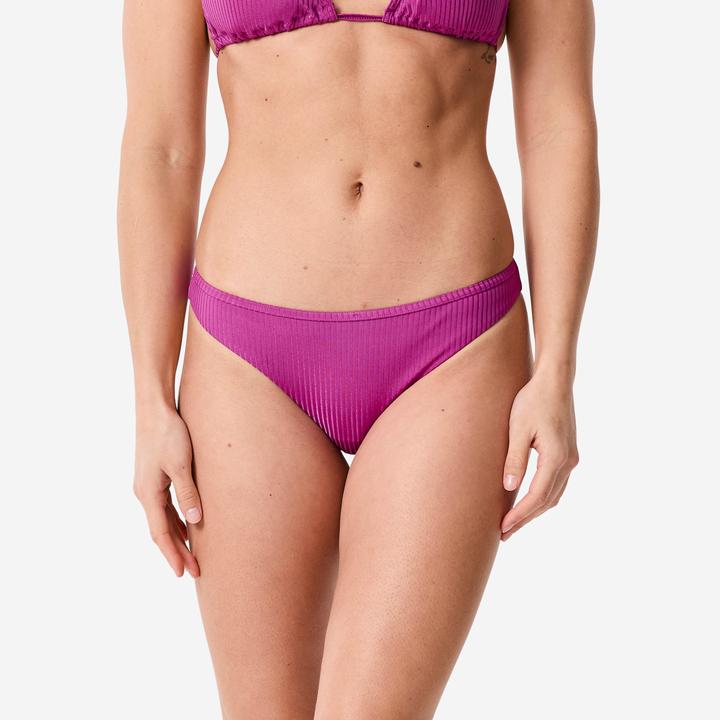 Produktbild Decathlon Bikinihoesschen Damen geriffelt Polyamid (40, 42)
