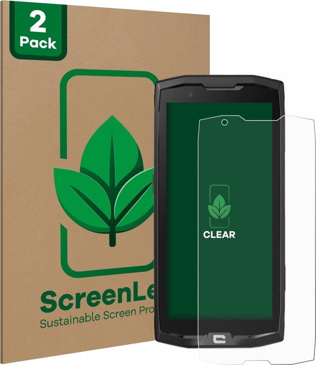 Actual product image ScreenLeaf Protective film sustainable screen protector screen protector film clear transparent (2 Piece, Crosscall Core X4)