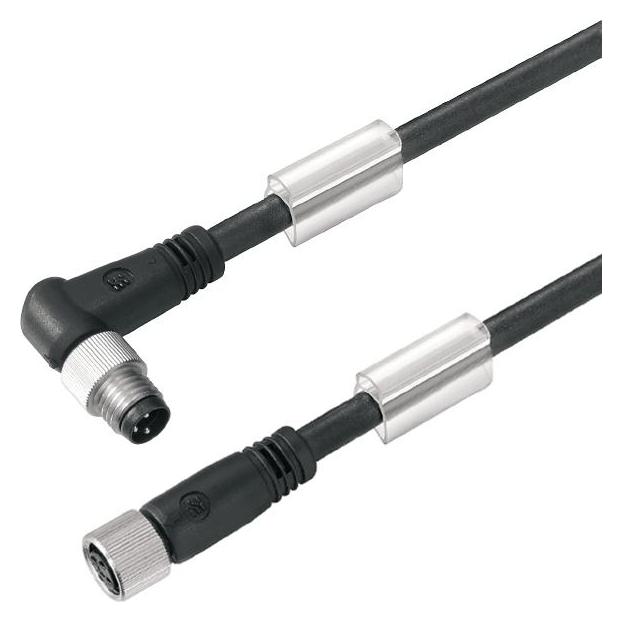 Weidmüller Nero 2503560335 Cavo Di Collegamento Sensore/Attuatore M8 3,35 M Numero Di Poli: 3 1 Pz., Cavo + Spina Elettrica,