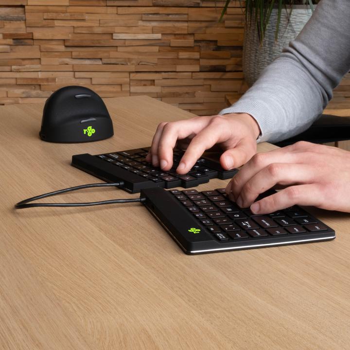 Productafbeelding R-Go Tools R-Go Split Break Ergonomisch Toetsenbord Azerty (Fr) Bluetooth B (FR, Draadloze)