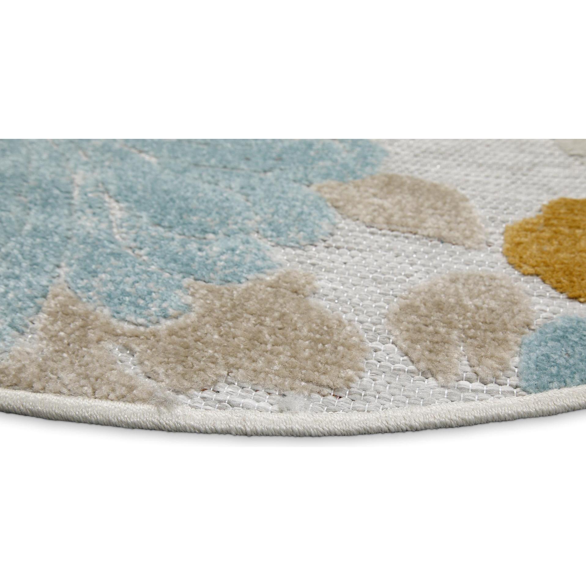Thumbnail - Wecon Home, Teppich, Outdoorteppich Beach Flower (160 x 160 cm)