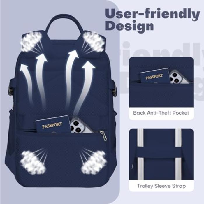 Produktbild Only-Bags.Store Handgepäck Rucksack Laptoptasche Flugzeug Handgepäck Untersitz-Kabinentasche