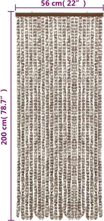 Immagine prodotto vidaXL Fliegenvorhang (56 x 200 cm)