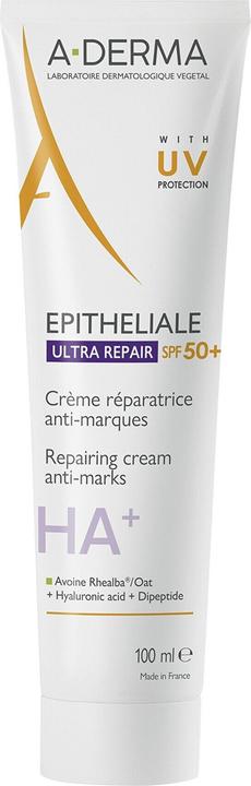 Actual product image A-Derma Epitheliale A.H Ultra Spf50+ Repair Cream 100ml - High Protection (Suntan cream, SPF 50+, 100 ml)