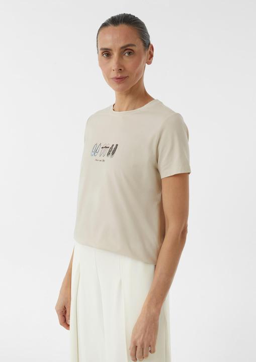 Produktbild Comma T-Shirt Jersey-T-Shirt aus Baumwollmix mit Print (34)