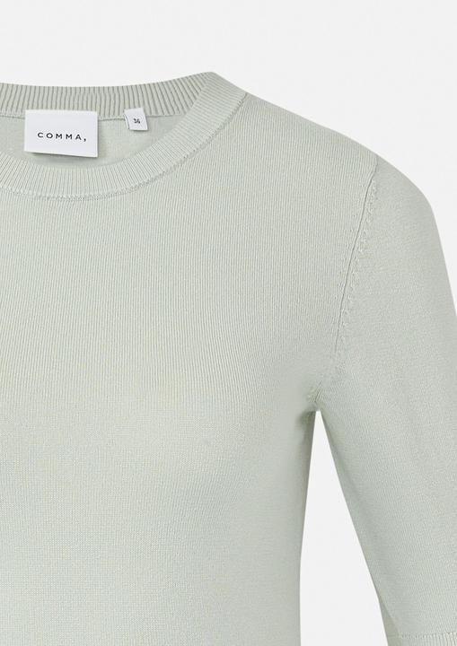 Produktbild Comma Strickpullover Kurzarmpullover im Slim Fit (42)