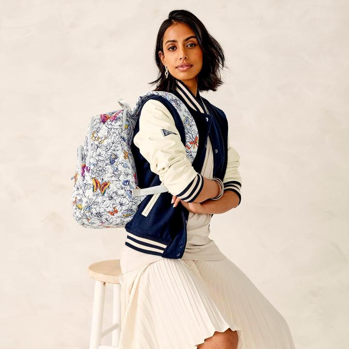 Actual product image Vera Bradley Bancroft Backpack Wing Bloom