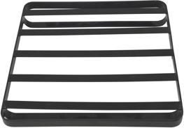 Dessous de verre Noir 18X18X2,5 Cm