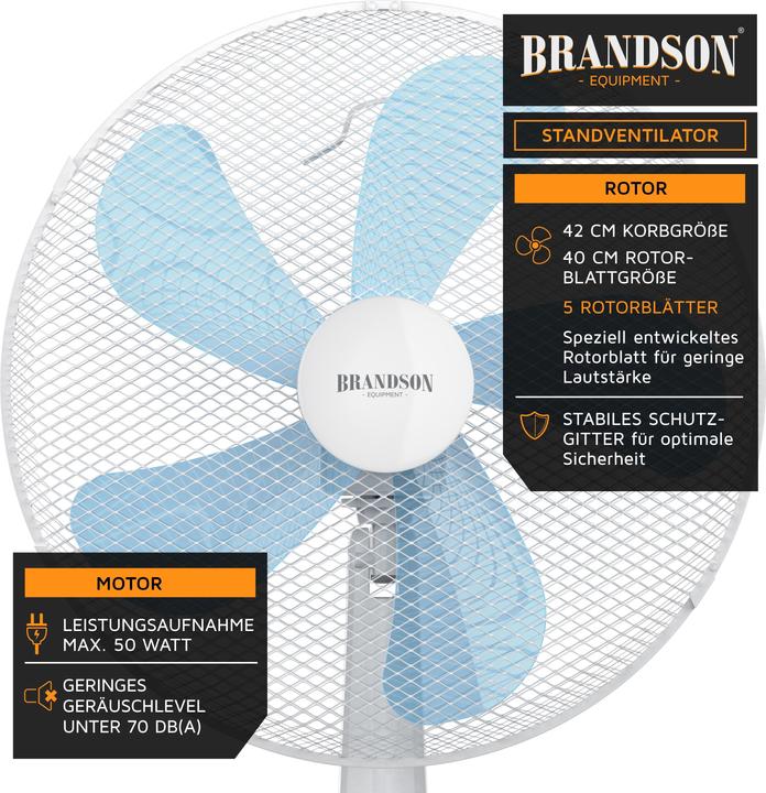 Produktbild Brandson Standventilator (49 dB)