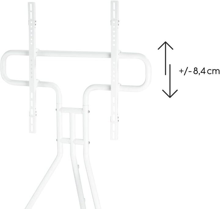 Image du produit Hama Easel Design - Support pour téléviseur - métal - blanc - Taille d'écran : 94-191 cm (40 kg, 37" - 75")