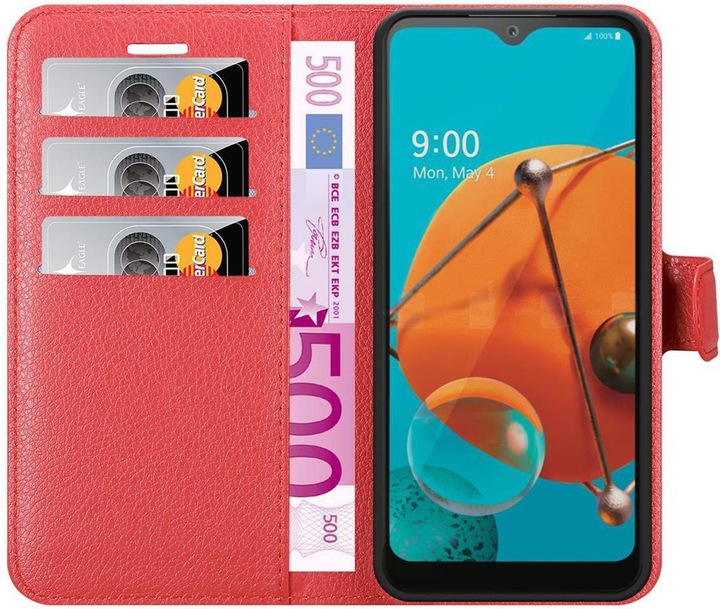 Produktbild Cadorabo Book mit Standfunktion Cover (LG KQ51)