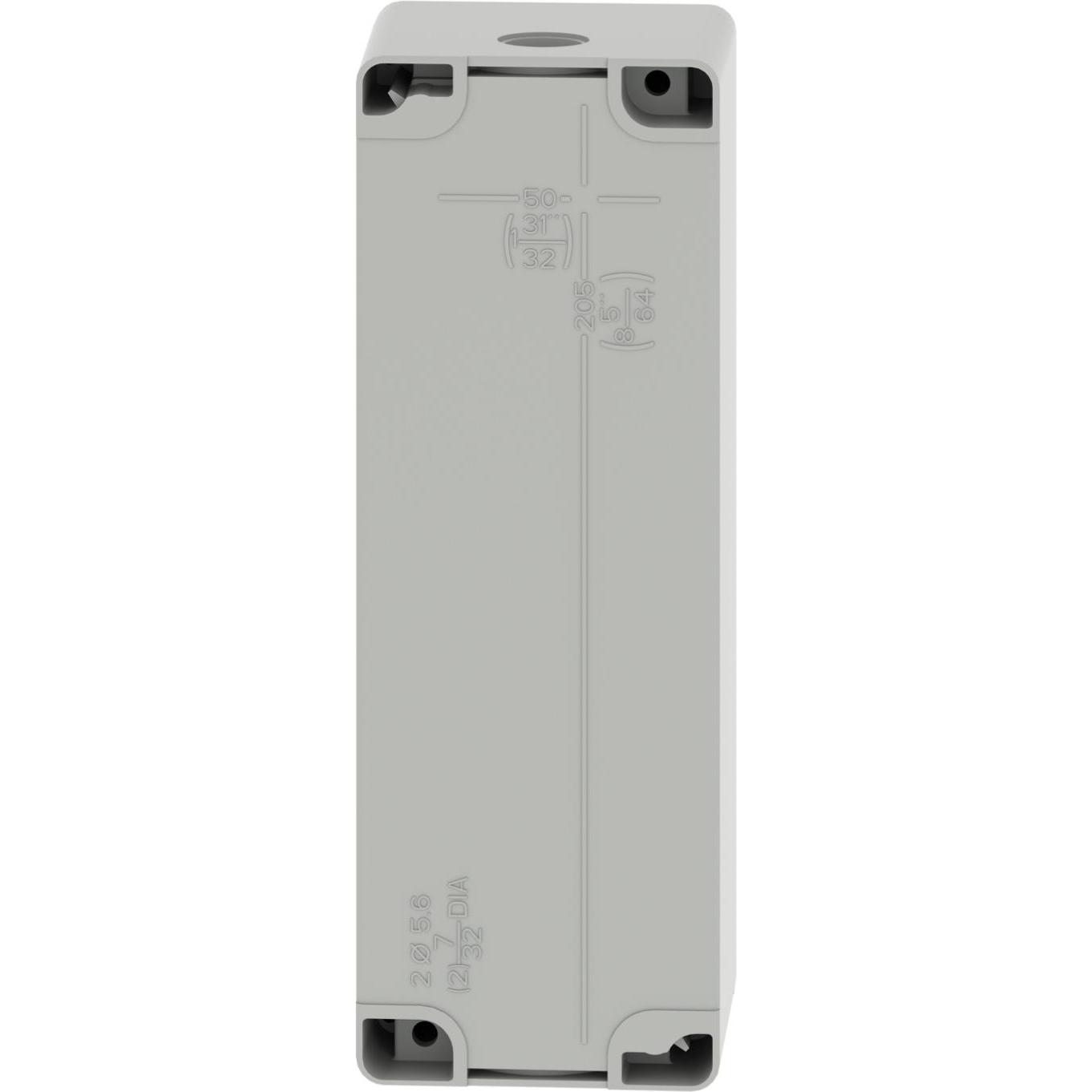 Thumbnail - Schneider Electric XAPD4504 Leergehäuse XAP Metall grau für 4x22mm - CSA (Gehäuse), Elektronikzubehör + Gehäuse, Grau
