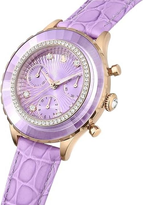 Produktbild Swarovski Chronograph mit Facettenschliff und Guilloché-Zifferblatt (Chronograph, 37 mm)