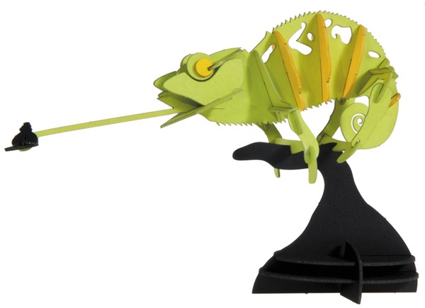 Fridolin 3-D Papiermodell "Chamäleon"