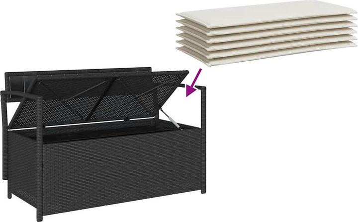 Actual product image vidaXL Gartenbank mit Stauraum