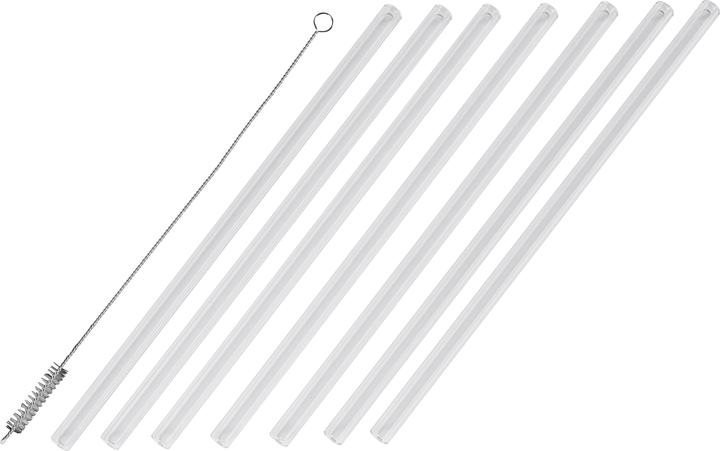 Westmark 6 drinking straws glass + cleaning brushes, ø 8 x 200 mm (6 x)