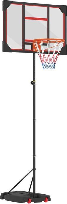 Immagine prodotto Swisshandel24 Basketballkorb für Kinder 210-260cm Höhenverstellbar Basketballständer mit Räder