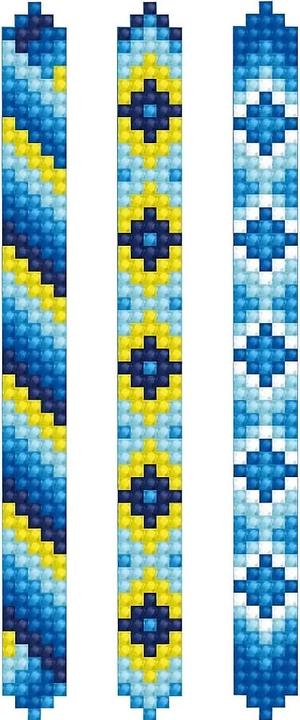 Actual product image Diamond Dotz Diamond Painting Bracelets Blue