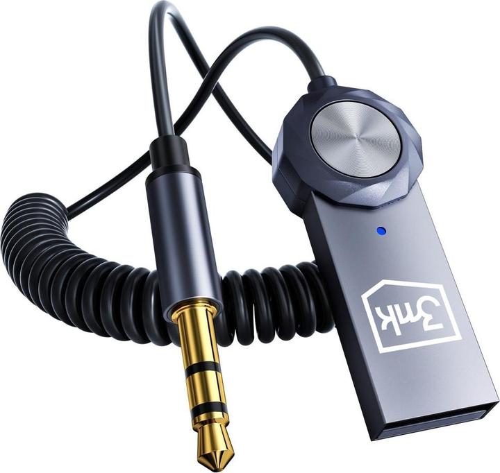 Produktbild 3MK Bezprzewodowy adapter audio Audio Bluetooth Adapter Jack 3.5mm 2w1 (Sender & Empfänger)