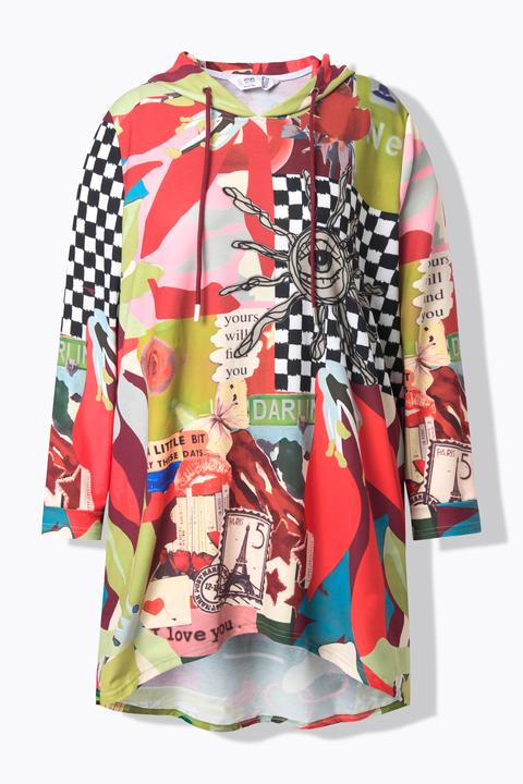 Produktbild Angel of Style Hoodie, Oversize Fit, Patchmuster, Kapuze (60)