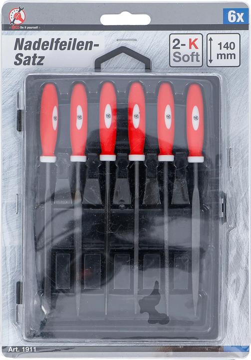 Produktbild BGS Nadelfeilen-Satz 140 mm 6-tlg. (Hieb 3, 140 mm)