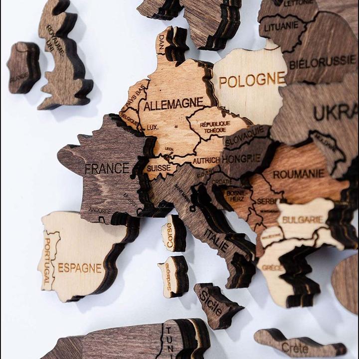 Actual product image Enjoy The Wood 3D world map (120 x 200 cm)