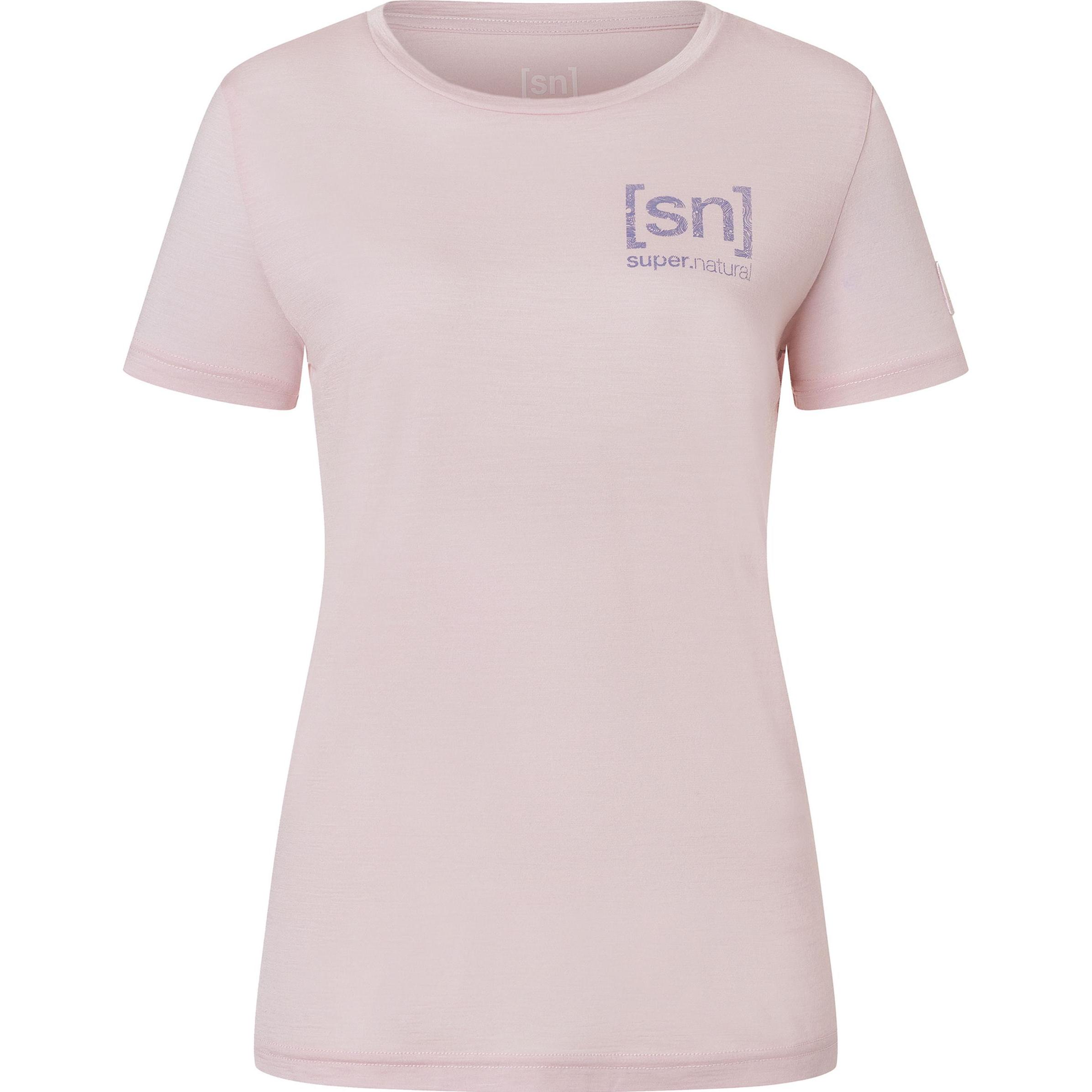 Super Natural, Damen, Funktionsshirt, Logo Lines Bio J (S), Rosa, S