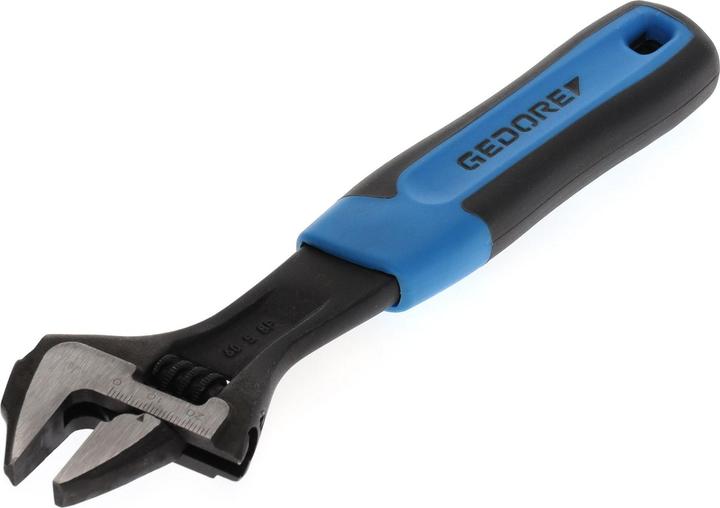 Actual product image Gedore 60 S 8 JP open-end spanner 8", adjustable, phosphated with plastic handle (25 mm)