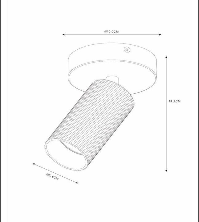 Produktbild Lucide CLUBS - Deckenstrahler - 1xGU10 - Schwarz 09939/01/30 (GU10)
