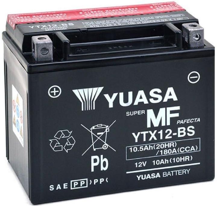 Yuasa YTX12-BS (12 V, 10.50 Ah, 180 A)