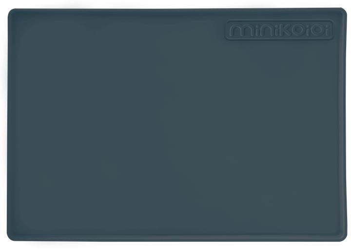 Minikoioi Mat - Deep Blue - Silicone feeding/baking mat, Silicone Place Mat (8 x 9 cm)