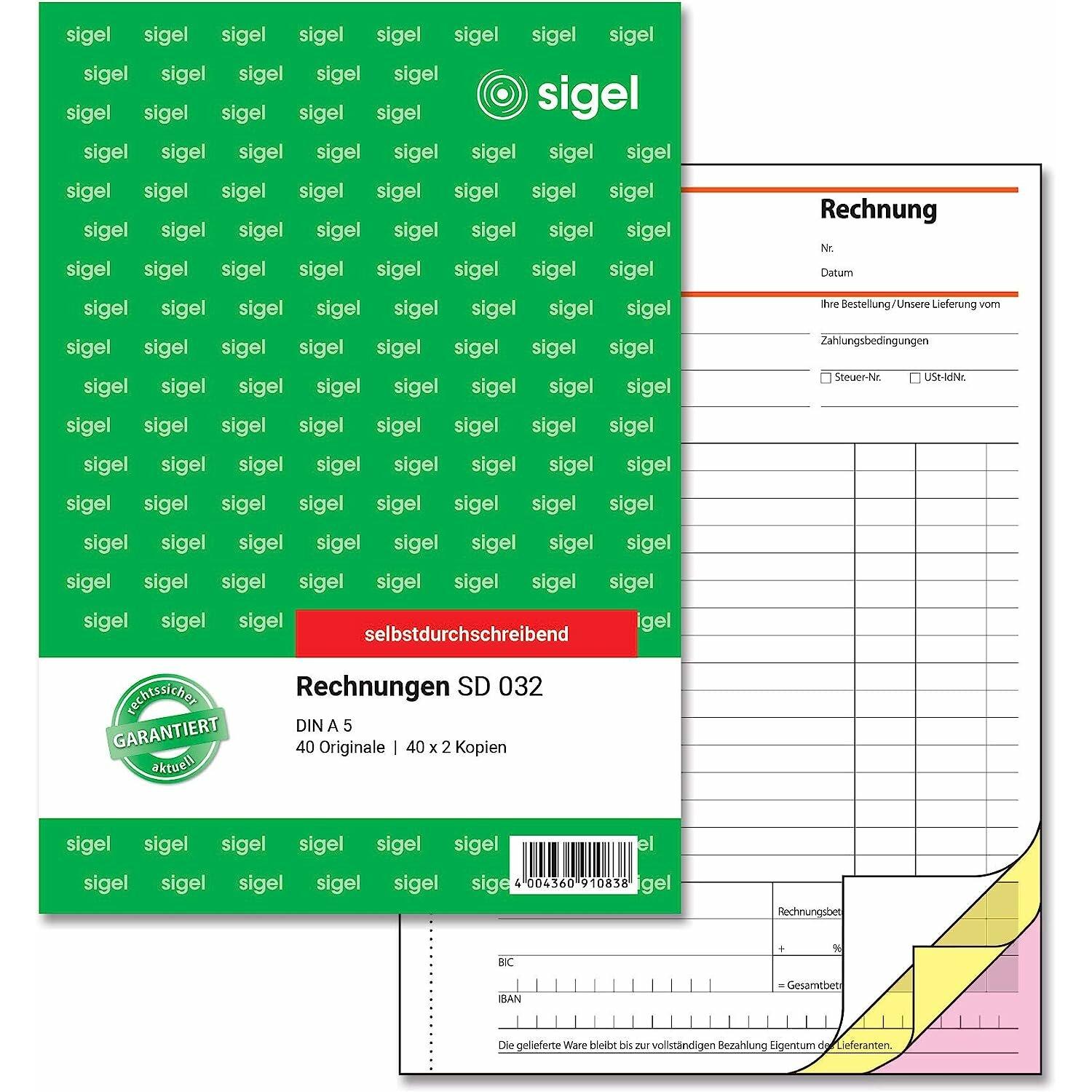Sigel Rechnungen (40x) (SD032)