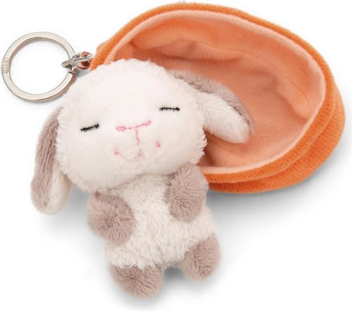 Produktbild Magni NICI Schlüsselanhänger Sleeping Pets Lamm im Körbchen aprikot 8cm