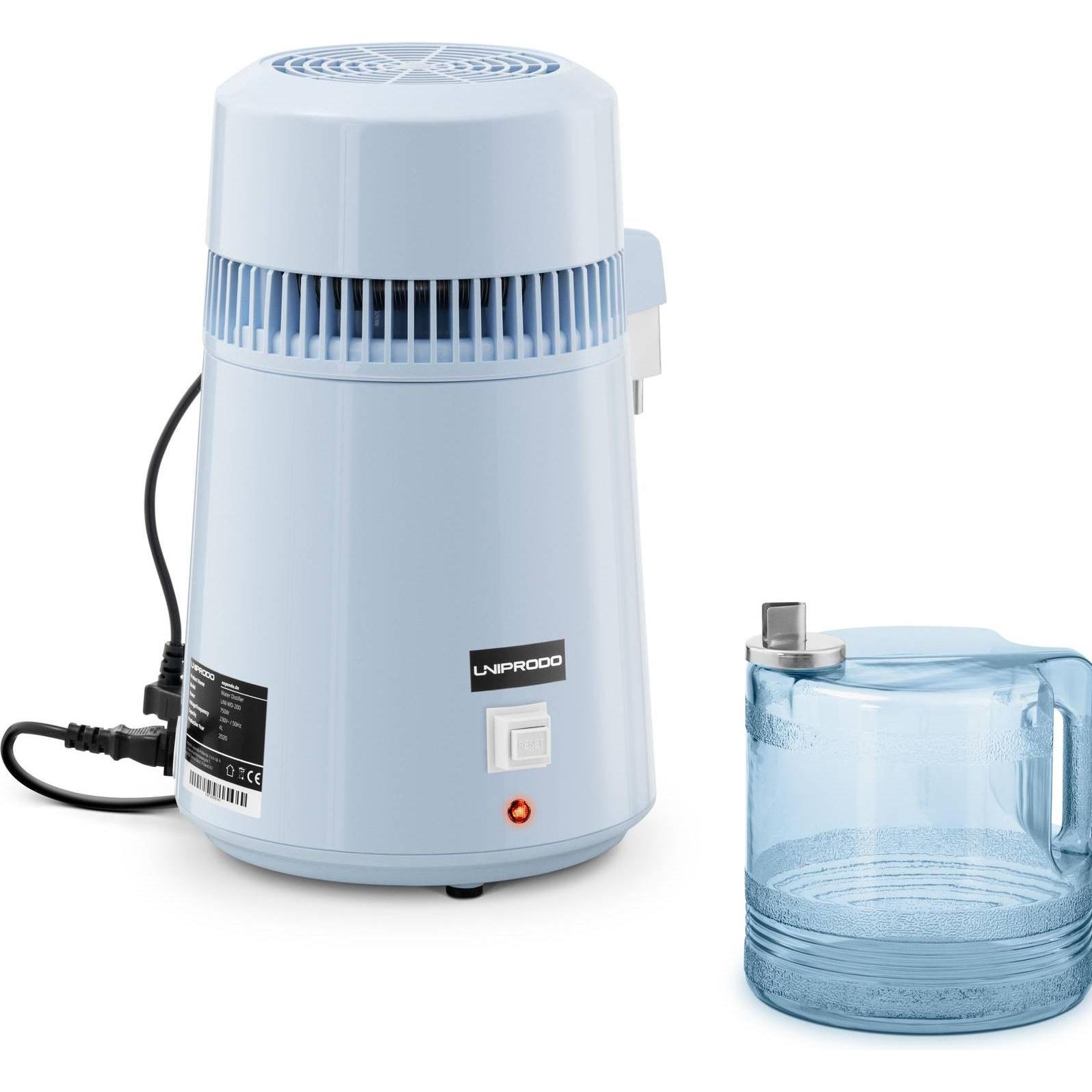 Uniprodo Wasserdestilliergerät, Wasserfilter, Silber
